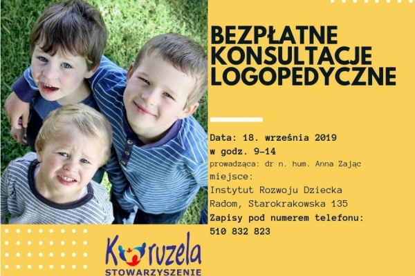 Bezpłatne konsultacje logopedyczne